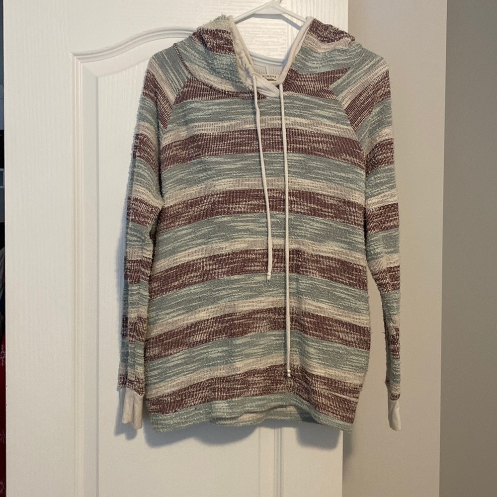 Green & brown hoodie